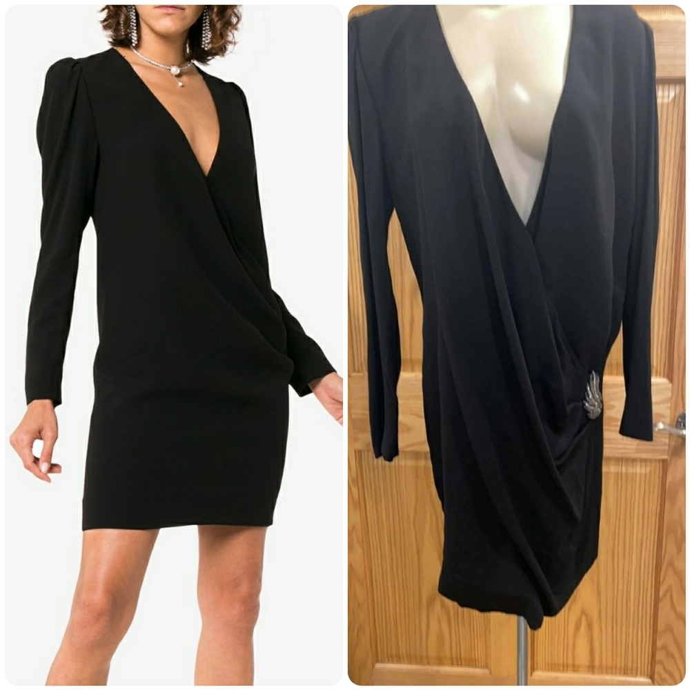 Givenchi Silk Wrap Dress  with side Embellishiment - Picture 4 of 14